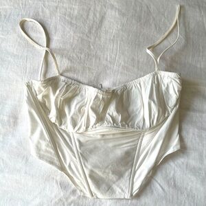 SALTY Corset Spaghetti Strap Tank Top